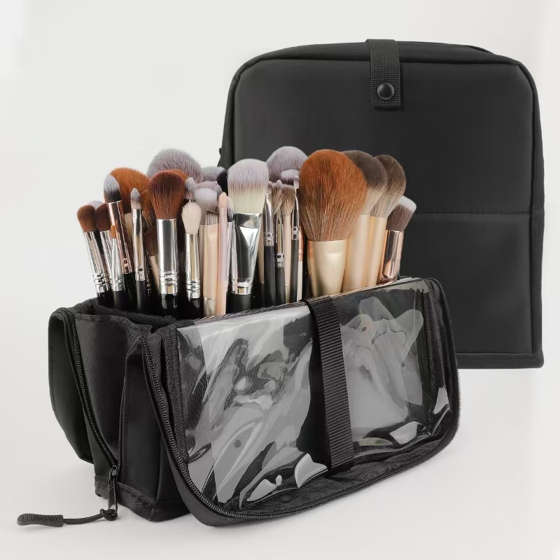 Beauty Preservation Makeup Bag - Grote zwarte opvouwbare make-uptas 14-40 gaten