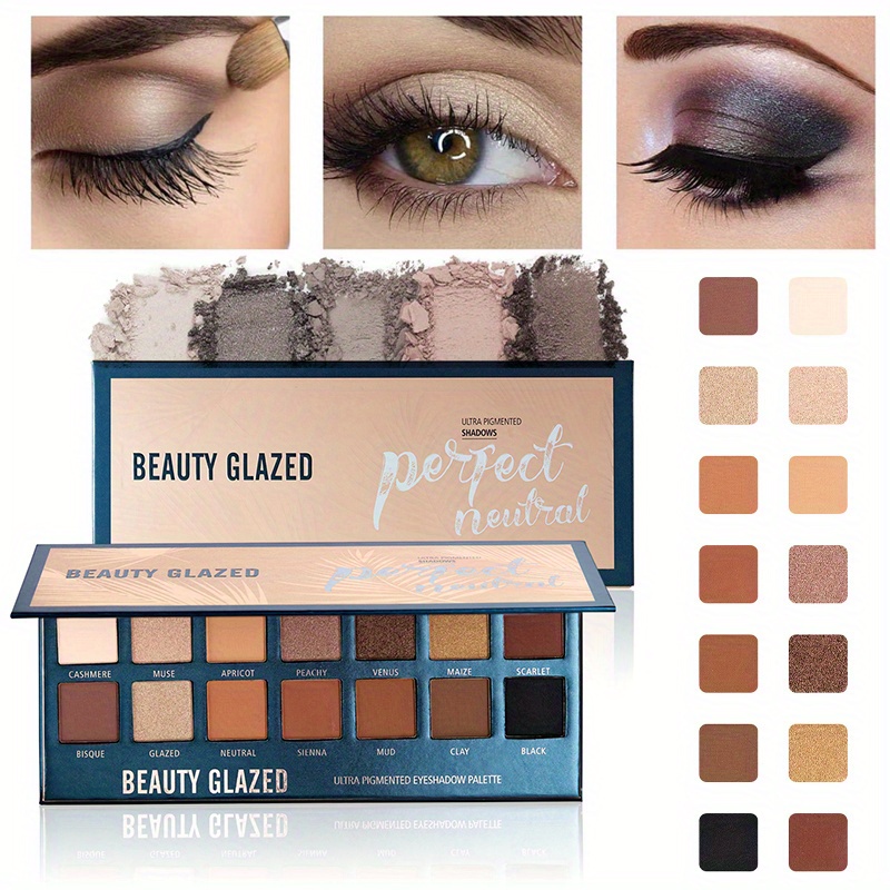 Beauty Makeup Eyeshadow Palette - Schoonheid Geglazuurd 14 Kleuren Oogschaduw Palet
