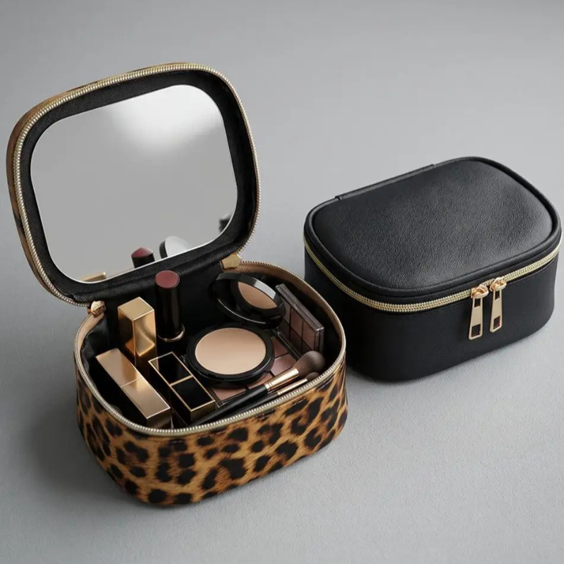 Beauty Preservation Makeup Bag - 2026 Nieuwe Make-up Tas met Spiegel,