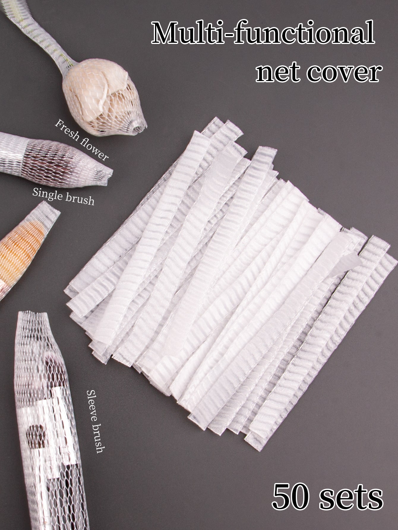 Beauty Makeup Kit - 50 STUKS Make-upborstel beschermende gaasset Roze