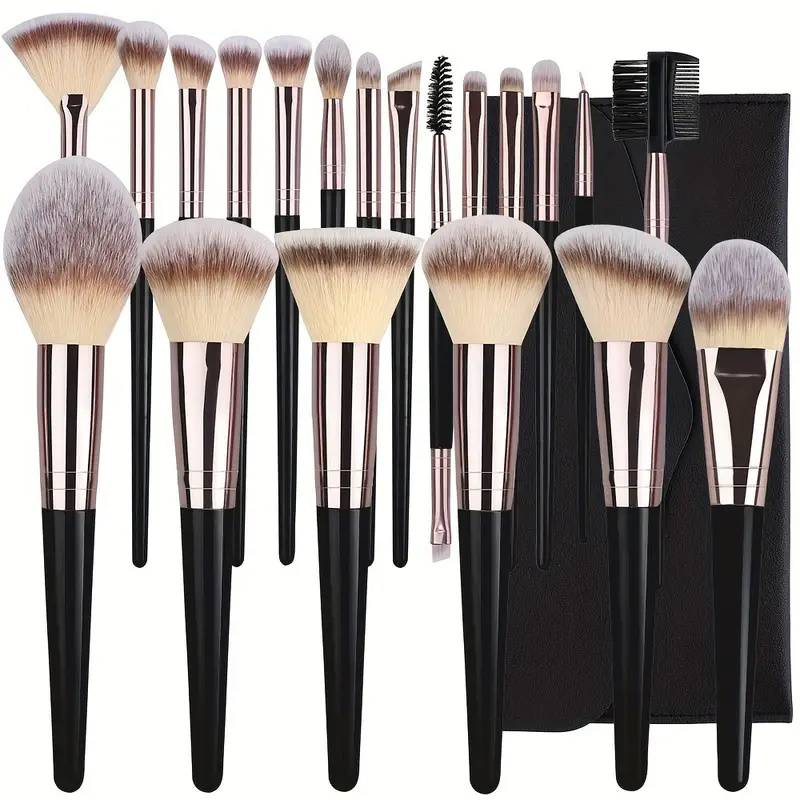Beauty Luxe Makeup - Luxe make-upborstels Set Zachte pluizige cosmetica