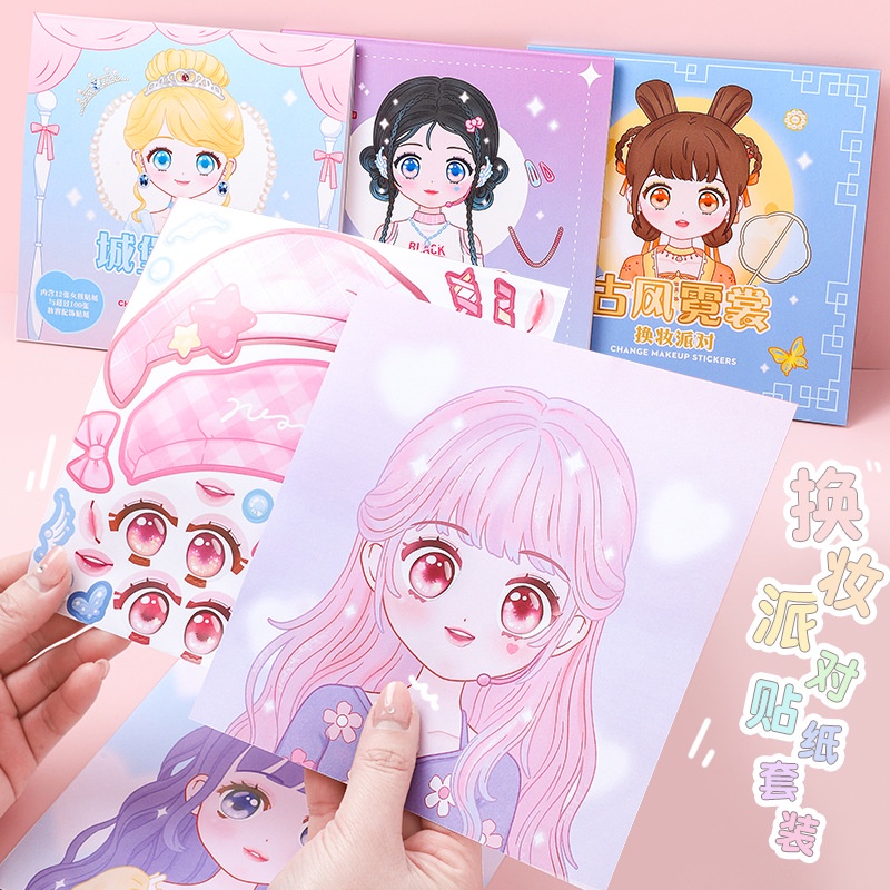 Beauty Love Makeup - 1 Stuks Make-Up Verandering Stickers Kinderen