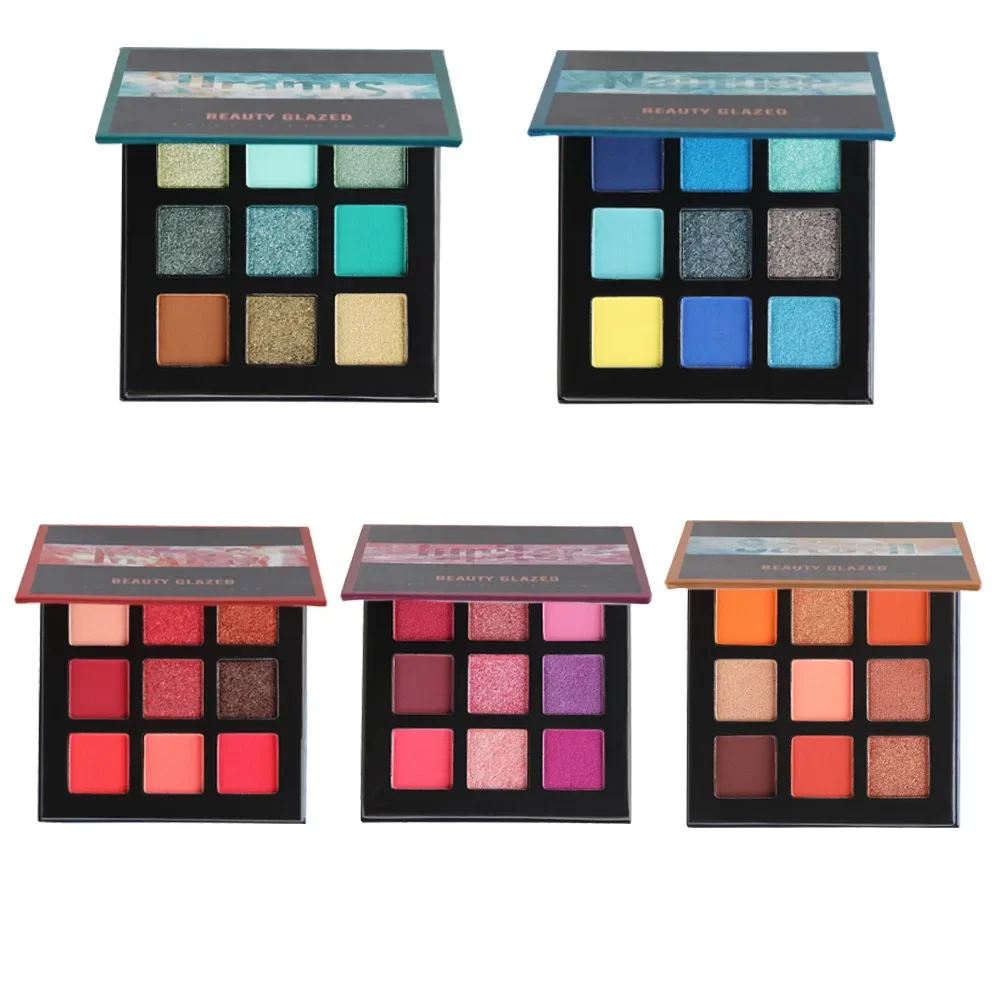 Beauty Makeup Eyeshadow Palette - Beauty GLAZED Oogschaduwpalet 9-kleuren Shimmer Matte