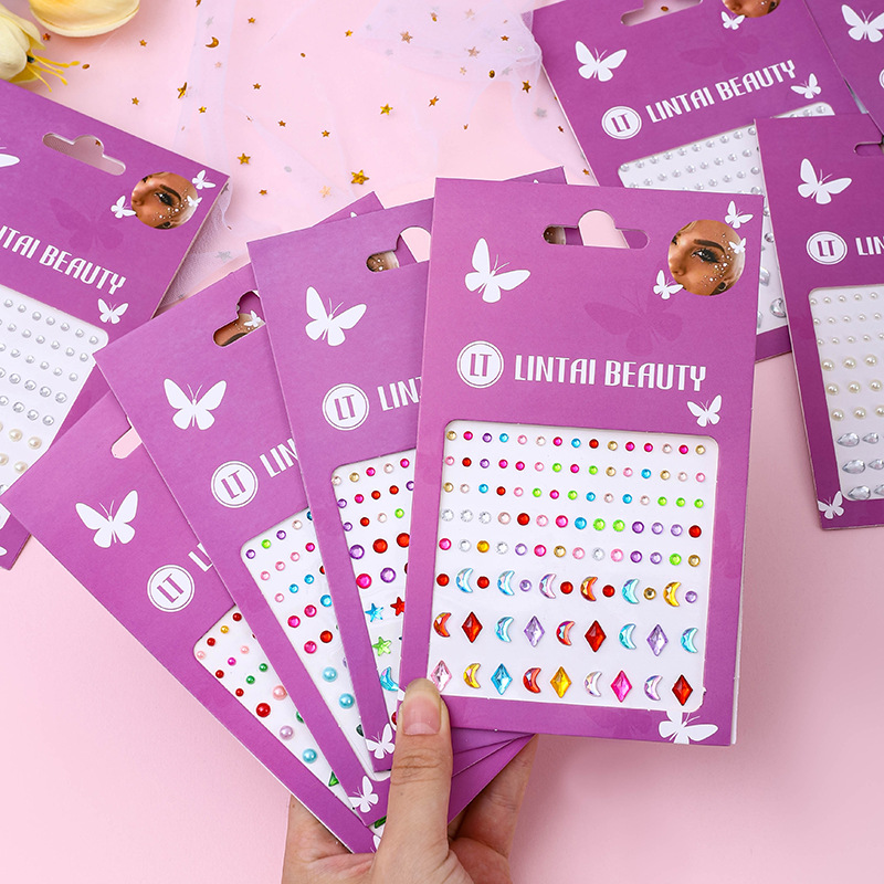 Beauty & Makeup Katia Di Paola Palermo - Heetverkopende gezichtsjuwelen stickers zelfklevend waterdicht traanvormige