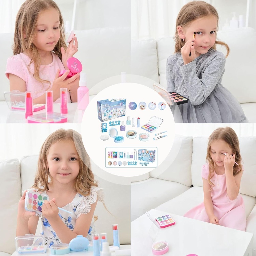 Beauty Makeup Kit For Girls - Schoonheidssalon Speelset Make-up Kit 3-5 Jaar