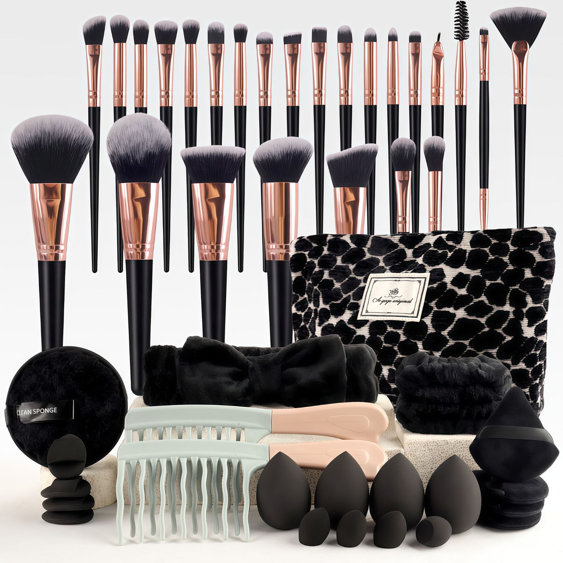 Make-up kwastenset, chique geu - Beauty Makeup Kit recensie en prijs