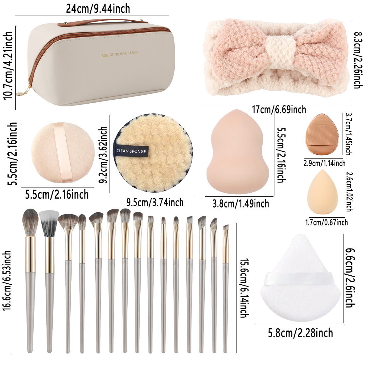 Leren handtas met 36-delige pr - Beauty Makeup Kit recensie en prijs