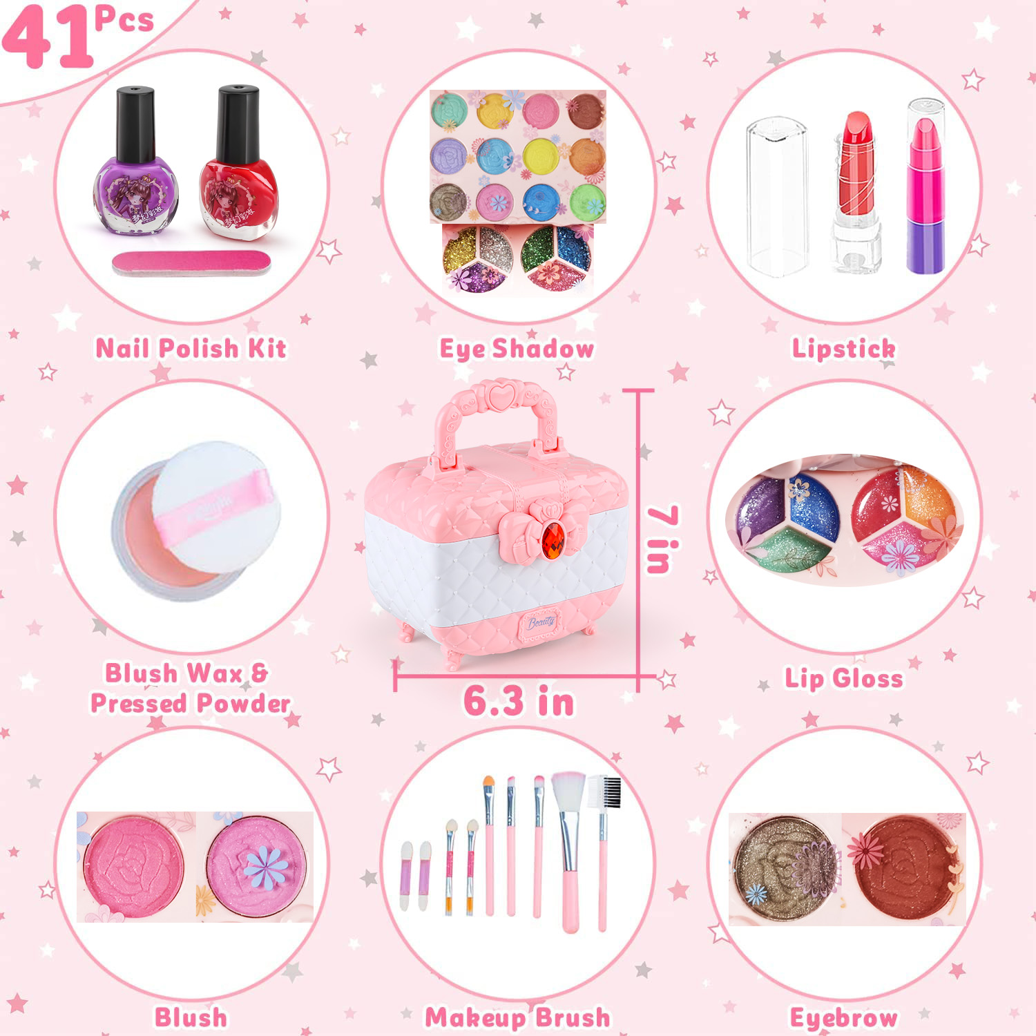 Kinder Make-Up Speelgoed Kit V - Beauty Makeup Kit recensie en prijs